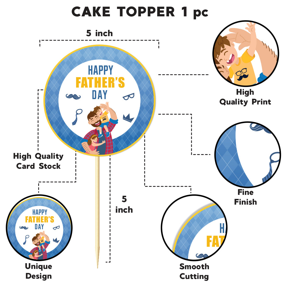 Happy Father's Day Cake Topper