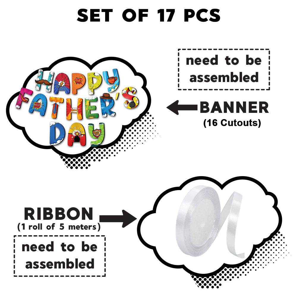 Super Hero Father's Day Banner