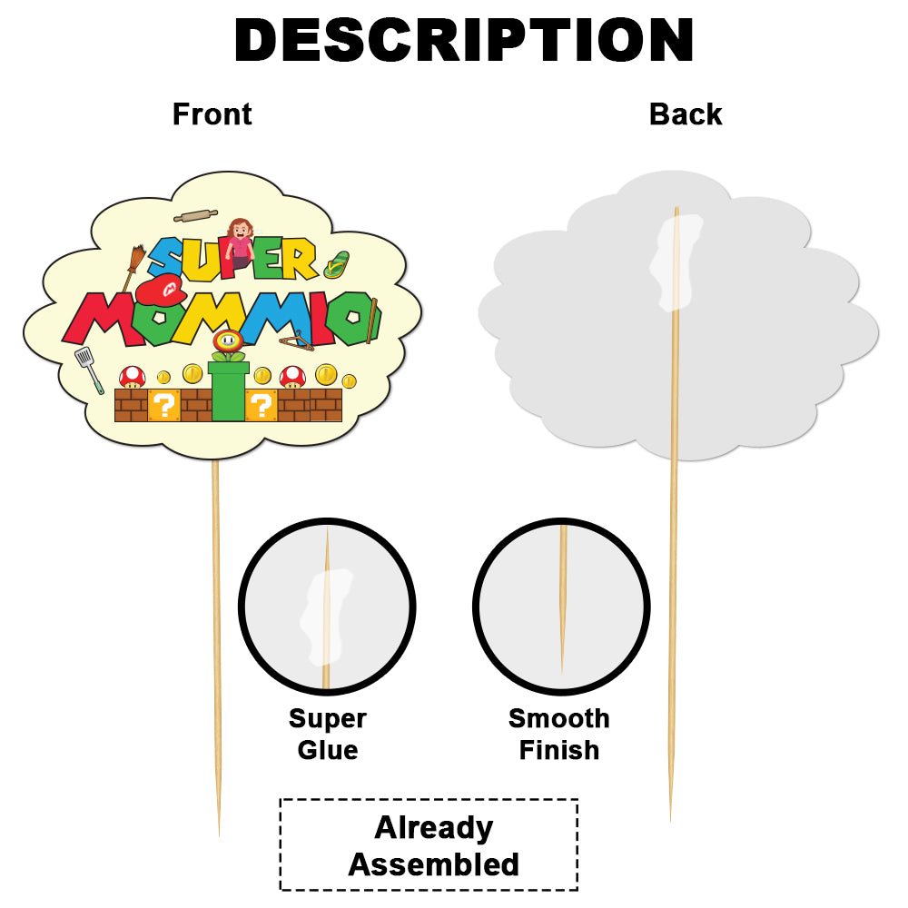Super Mommio Cake Topper