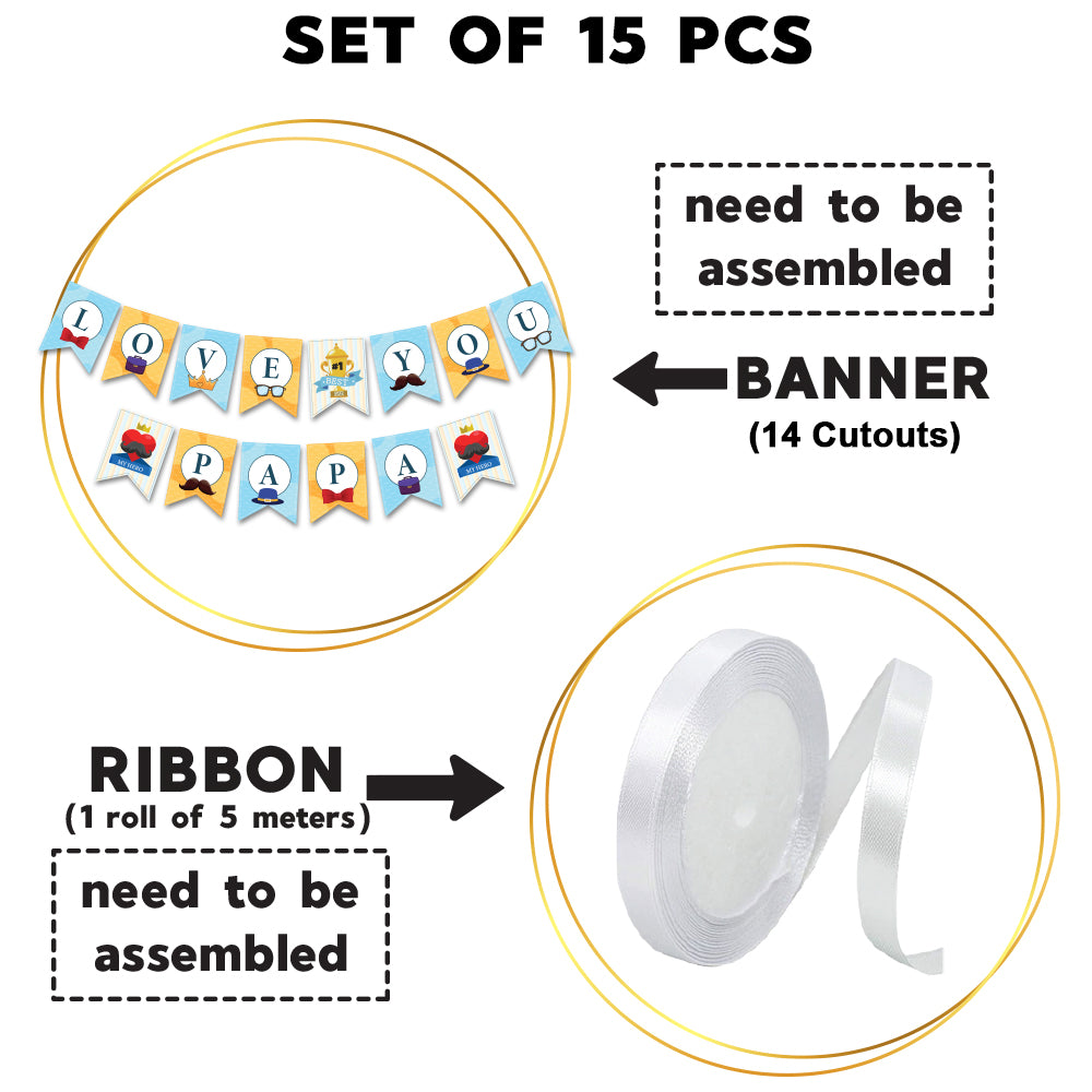 Love You Papa Banner