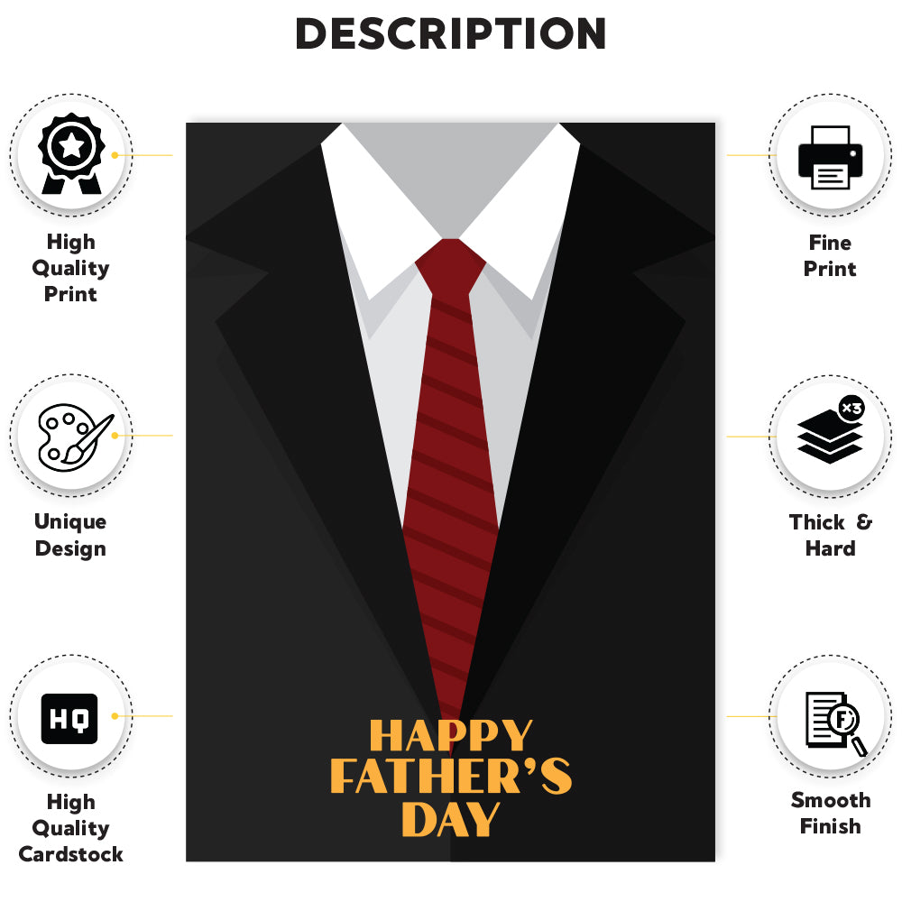 Father's Day Suit Greeting Card