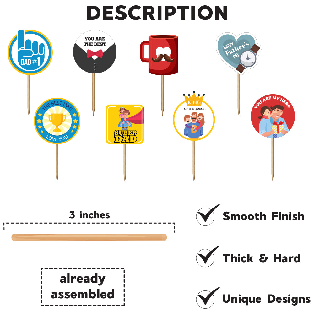Cupcake Toppers For Father's Day
