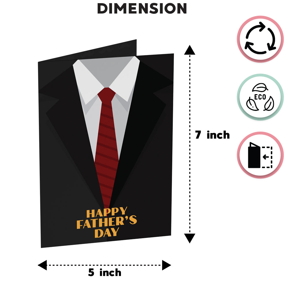 Father's Day Suit Greeting Card