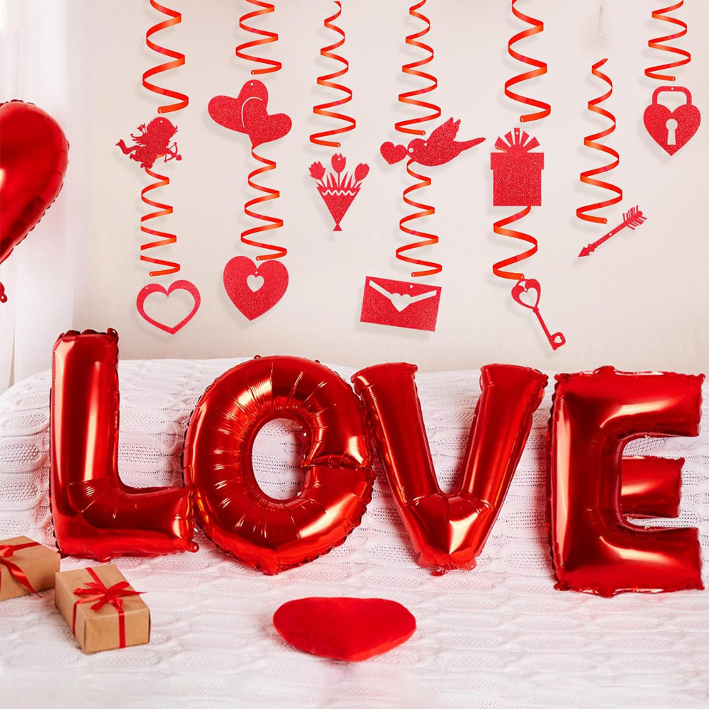 Swirls In Red For Valentine's Day