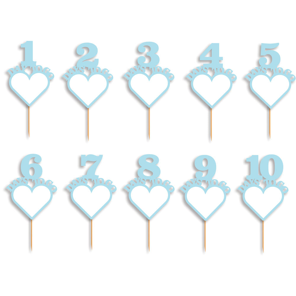 Heart Shaped Countdown Props