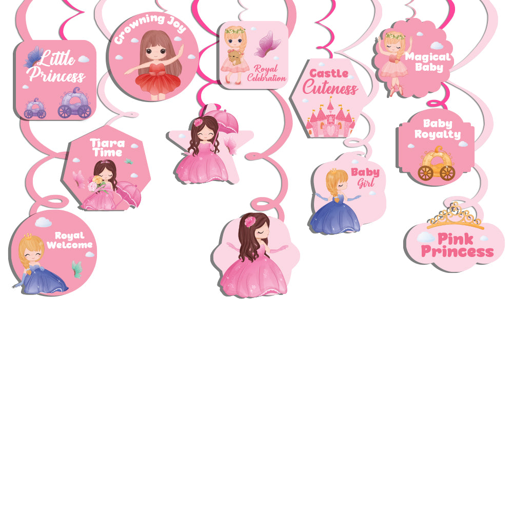 Princess Theme Hanging Swirls