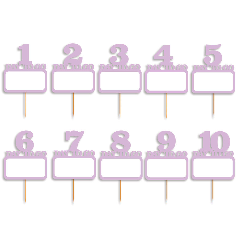 Rectangle Shaped Countdown Props