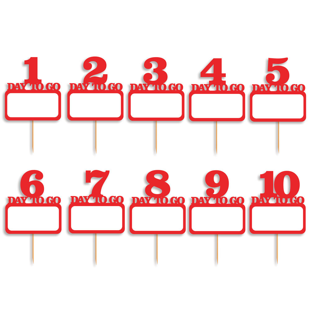 Rectangle Shaped Countdown Props
