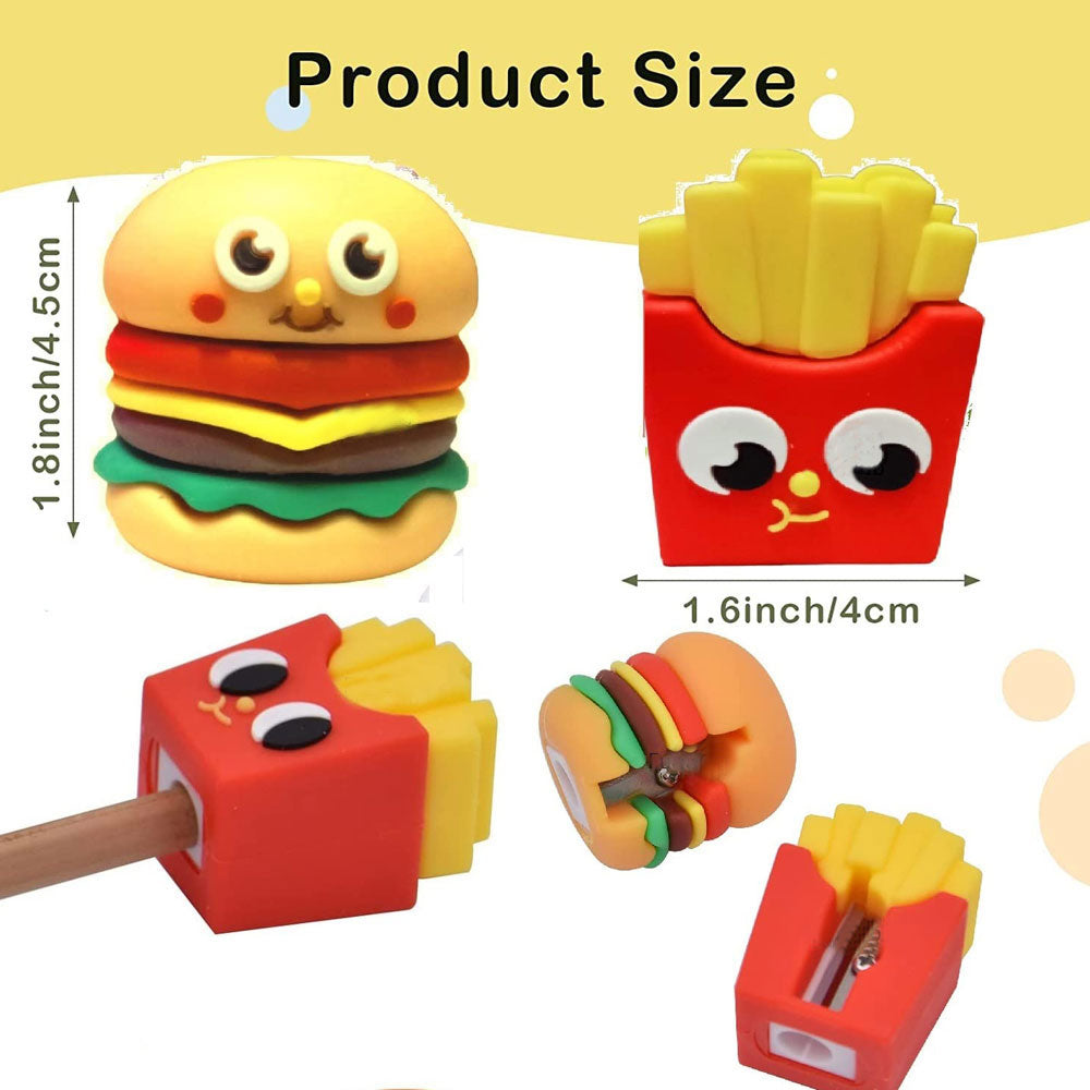Fast Food Theme Sharpeners (Burger & Fries)