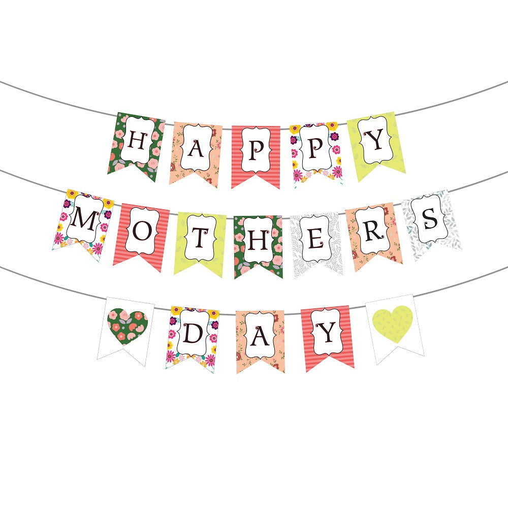 Happy Mother's day Floral Banner