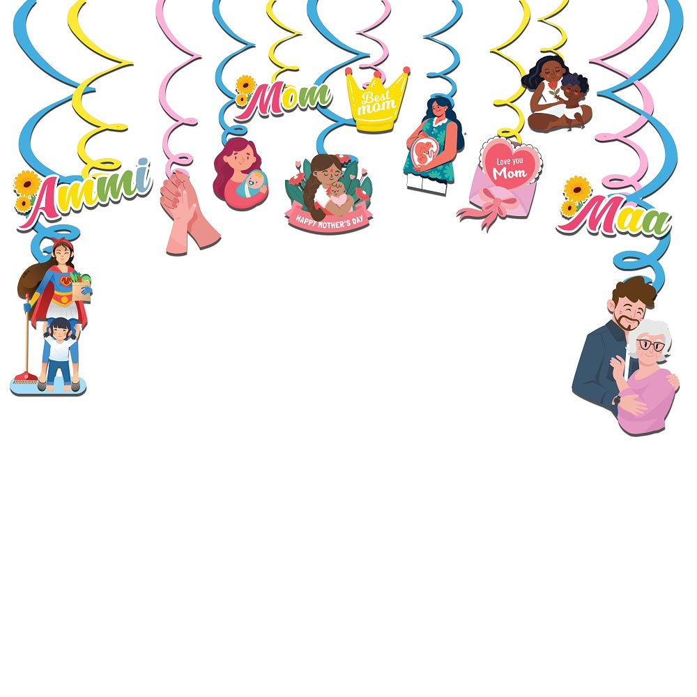 Hanging Swirls For Mother's Day