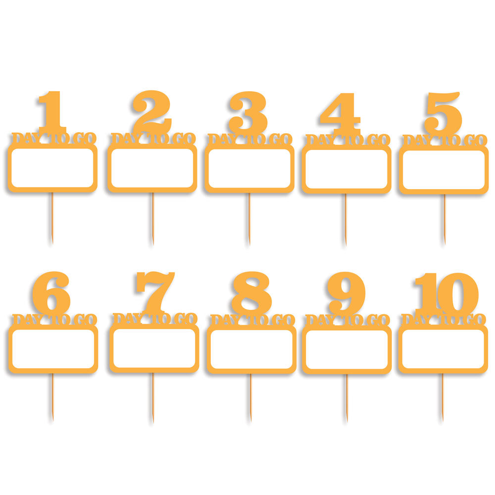 Rectangle Shaped Countdown Props