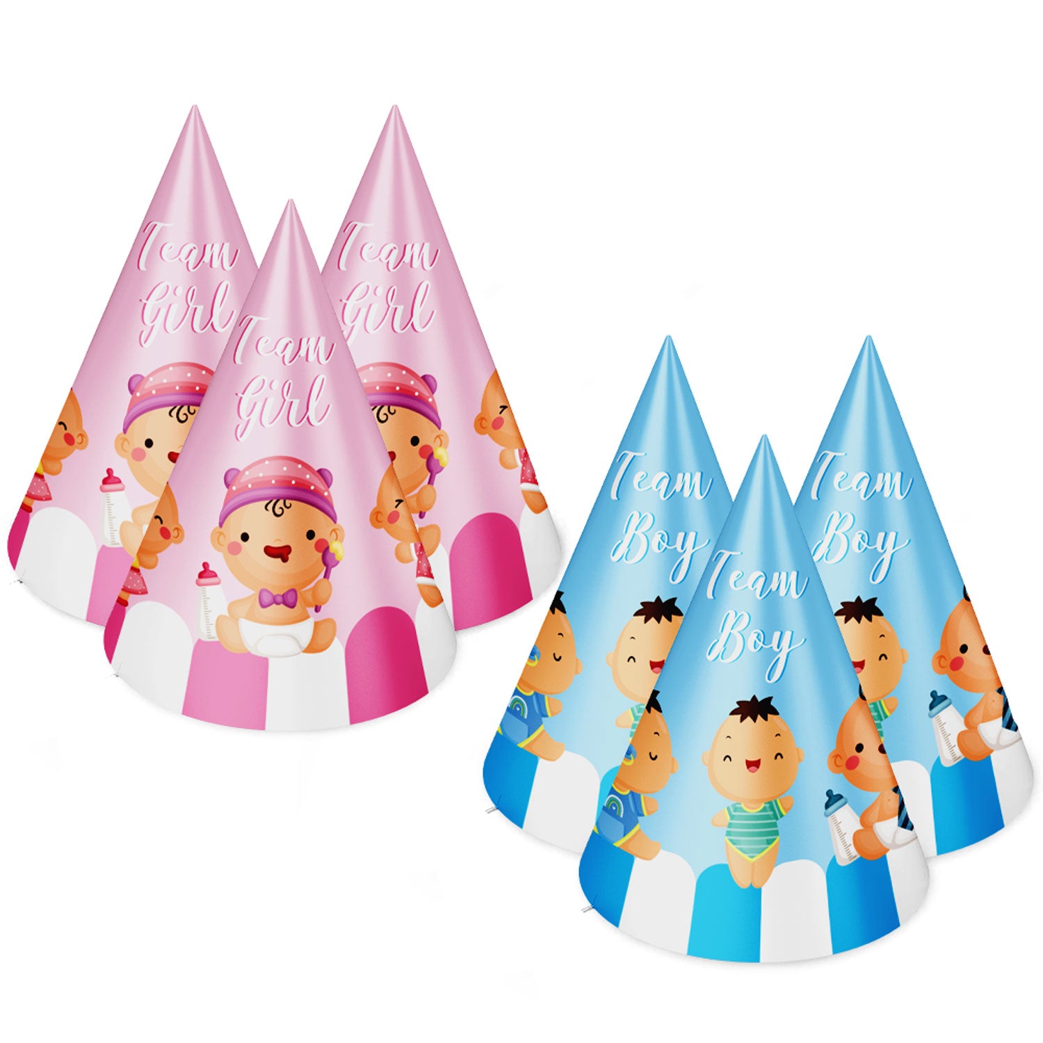 Double The Love Theme Cone Hats