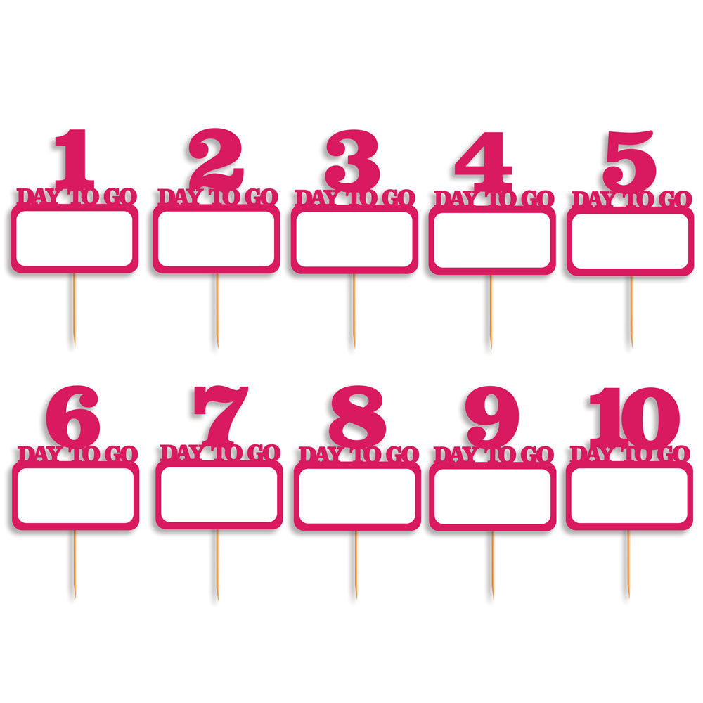 Rectangle Shaped Countdown Props
