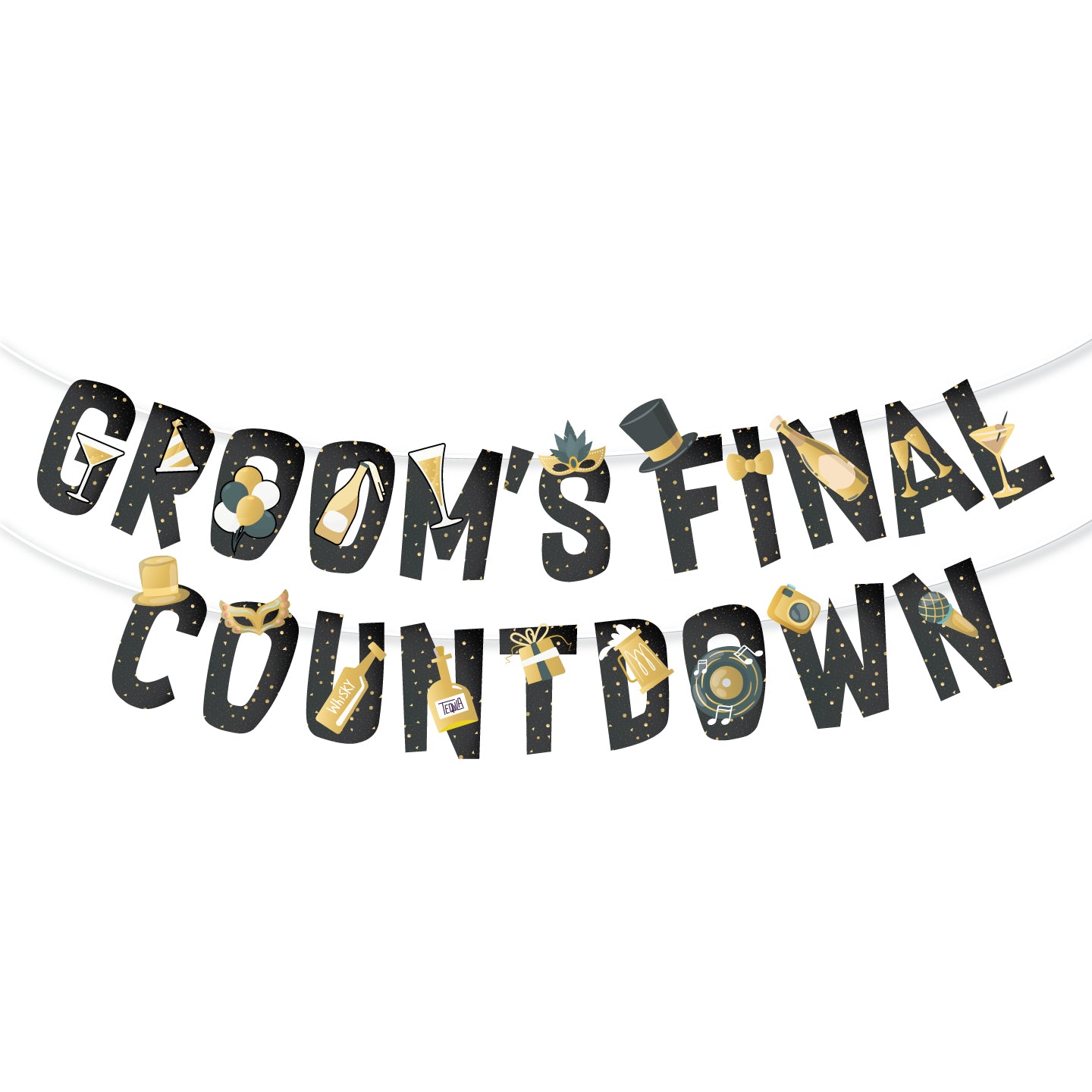 Groom's Final Countdown Banner