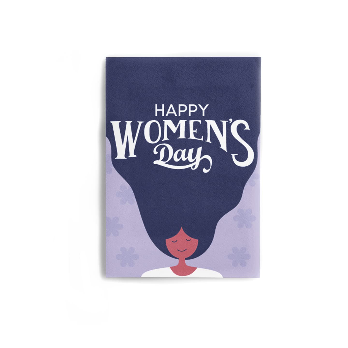 Blue Happy Women's Day Card With Envelope