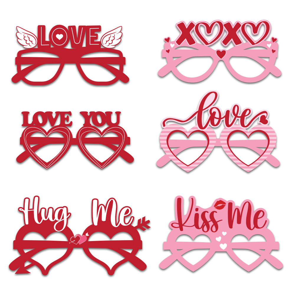 Paper Goggles For Valentine's Day
