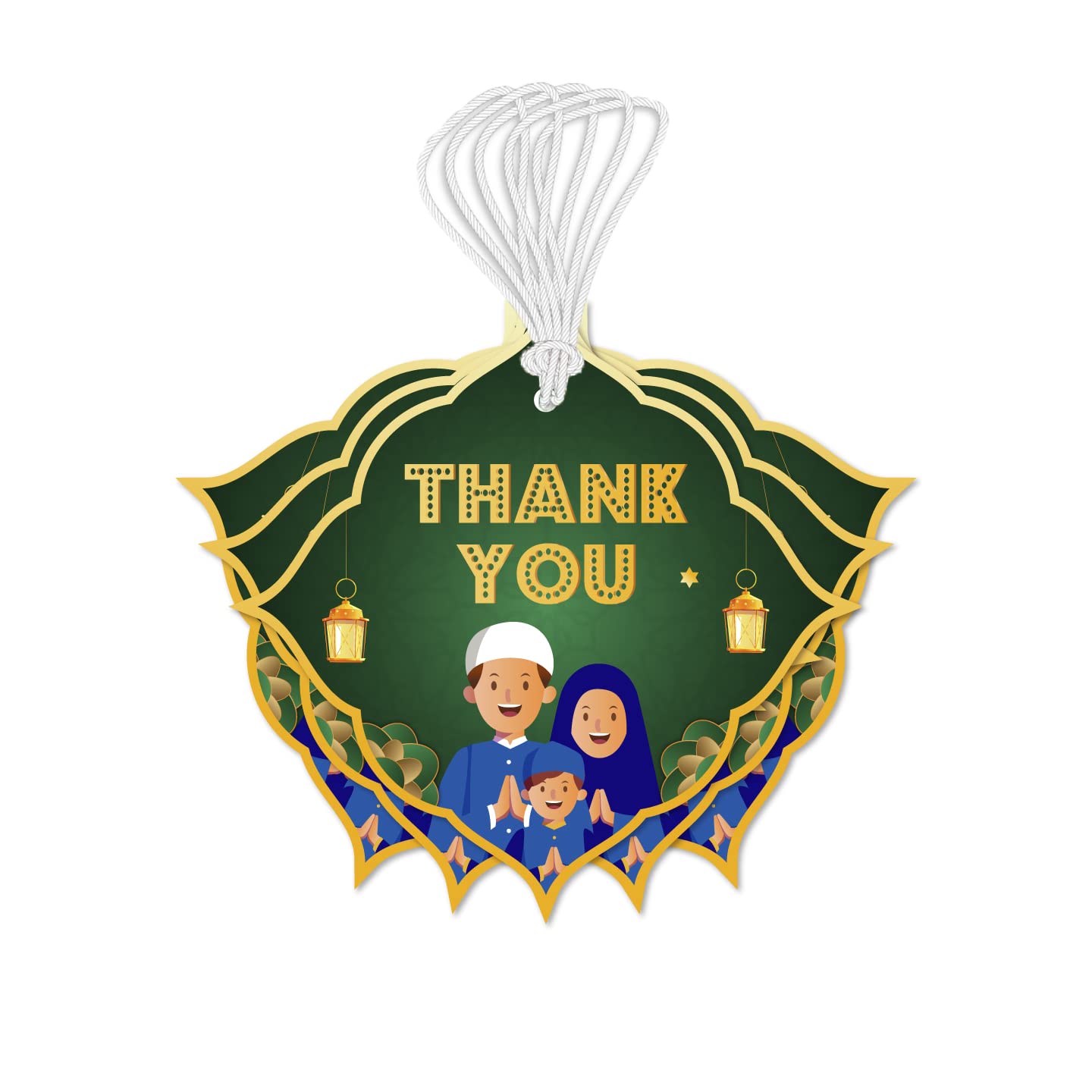 Thank You Tags for Ramadan/Eid (Green 1)