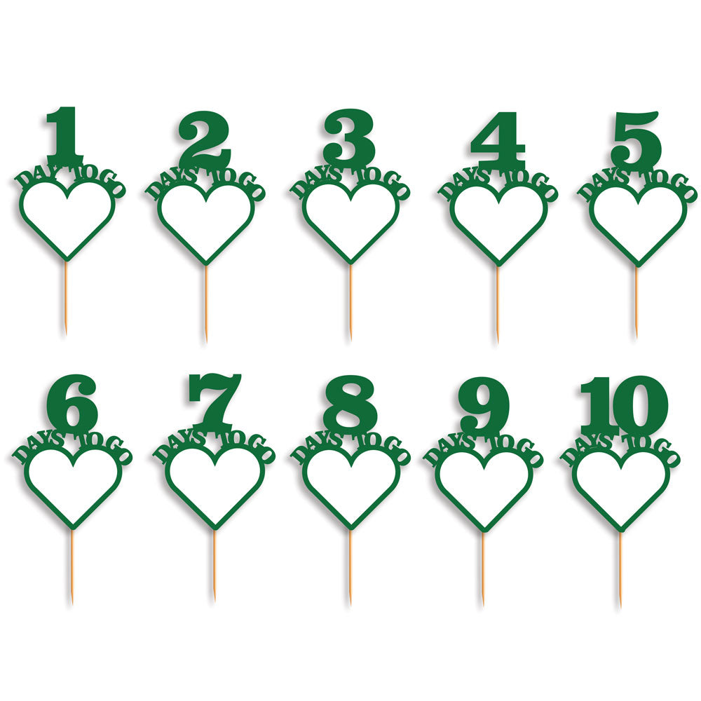 Heart Shaped Countdown Props