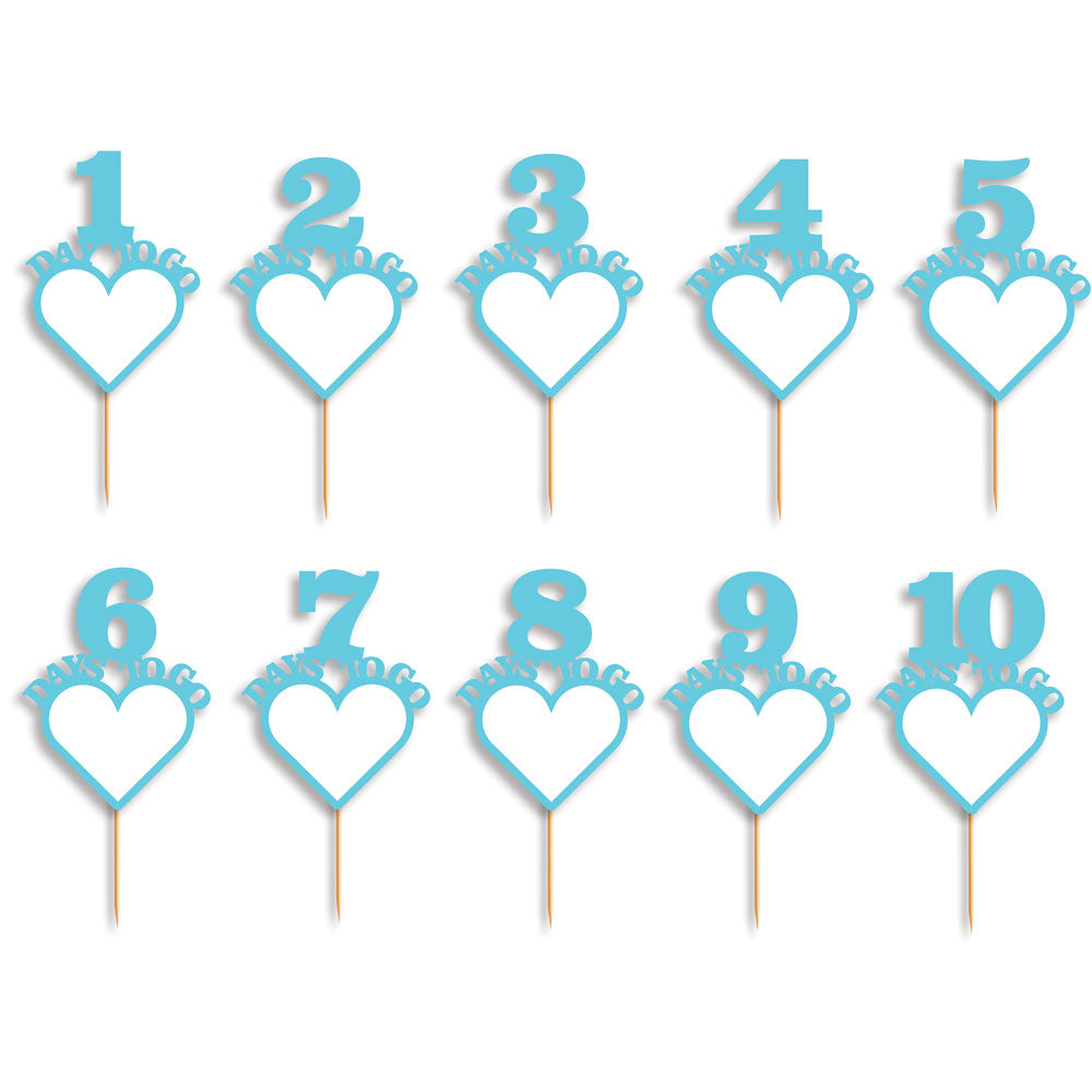 Heart Shaped Countdown Props