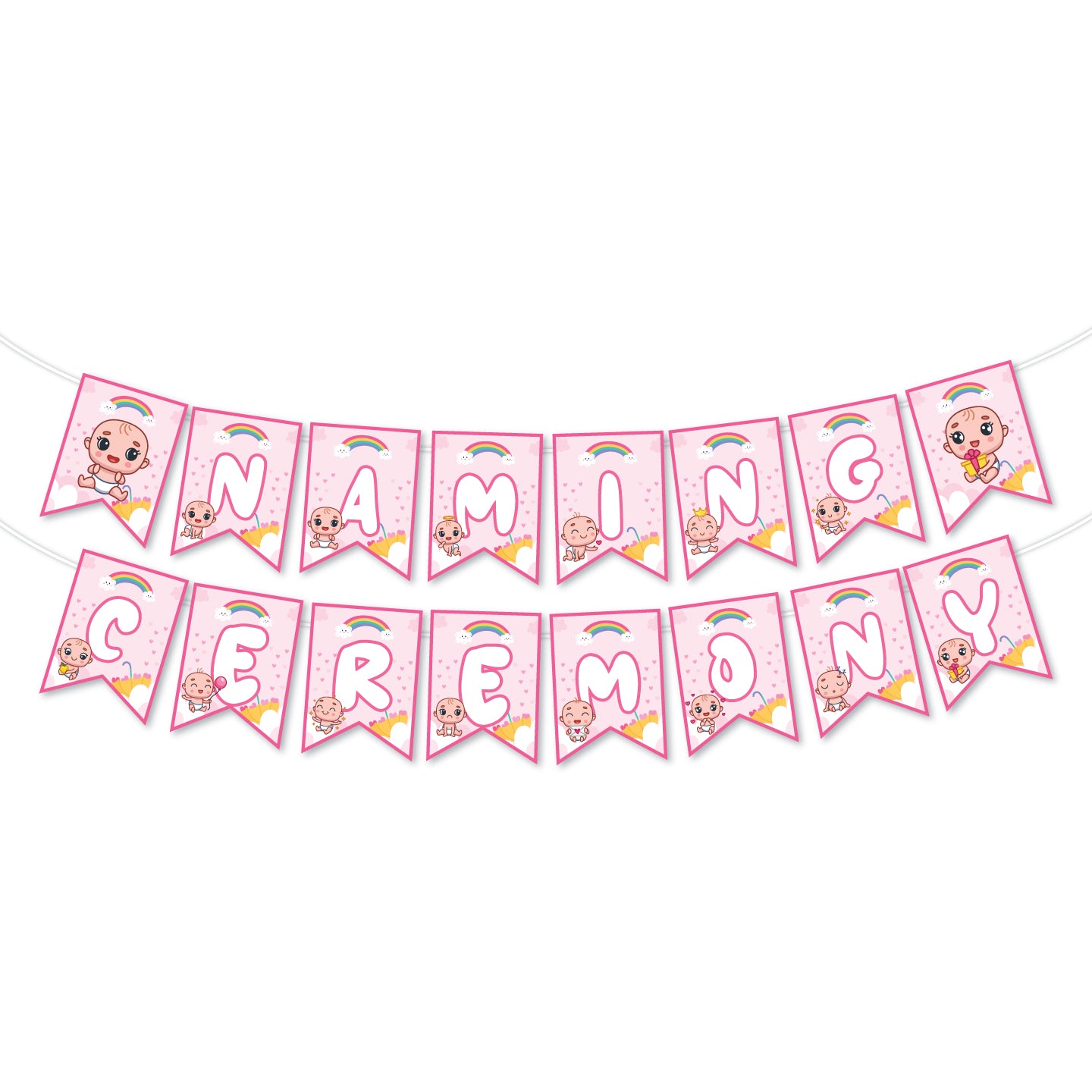 Pink Naming Ceremony Banner