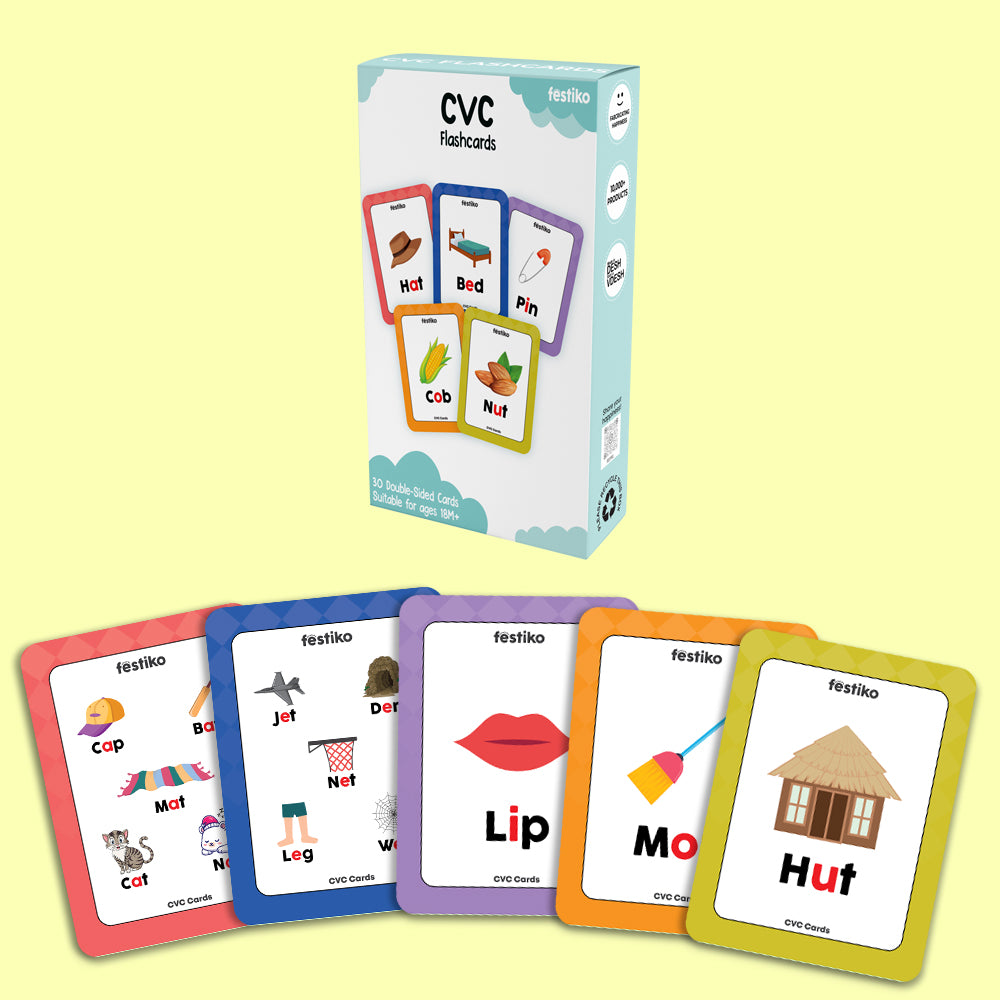 Consonant Vowel Consonant (CVC) Flashcards