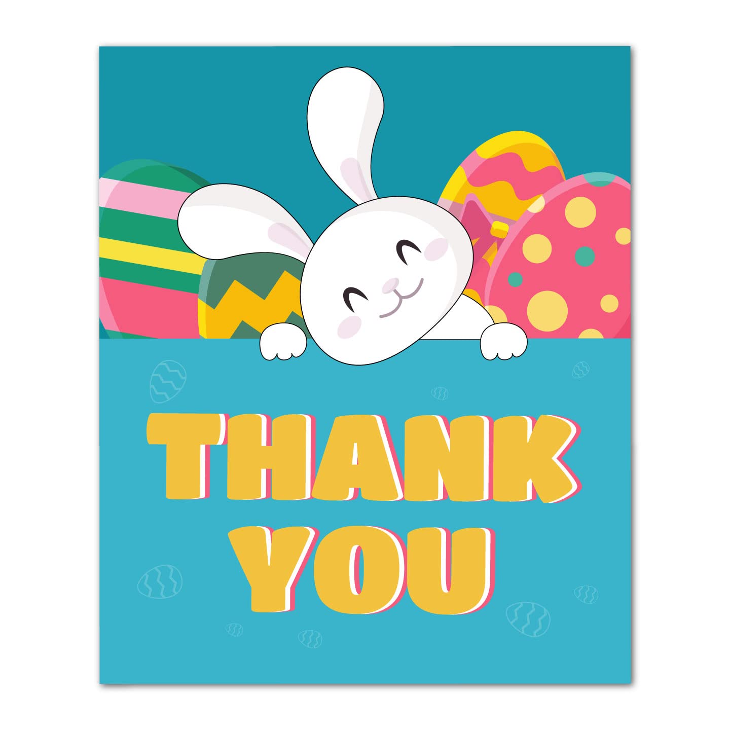 Blue Easter Thankyou Cards with Envelope