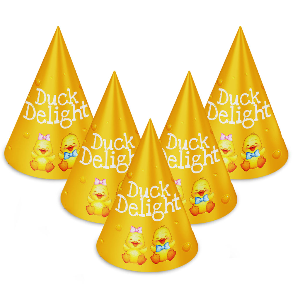 Quack Theme Cone Hats