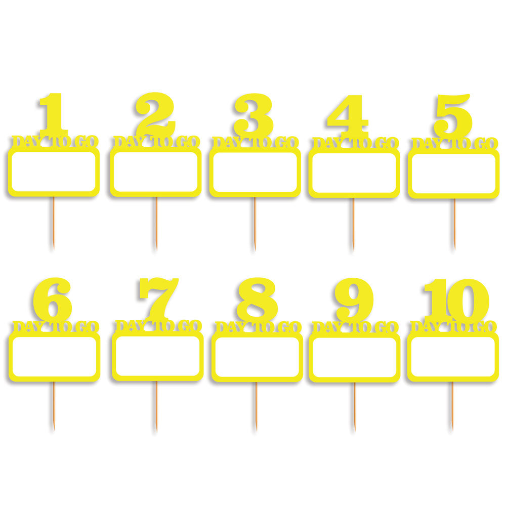 Rectangle Shaped Countdown Props