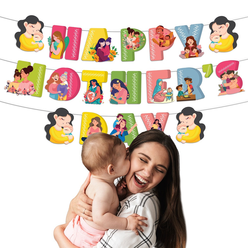 Pastel Multicolour Mother's day Banner