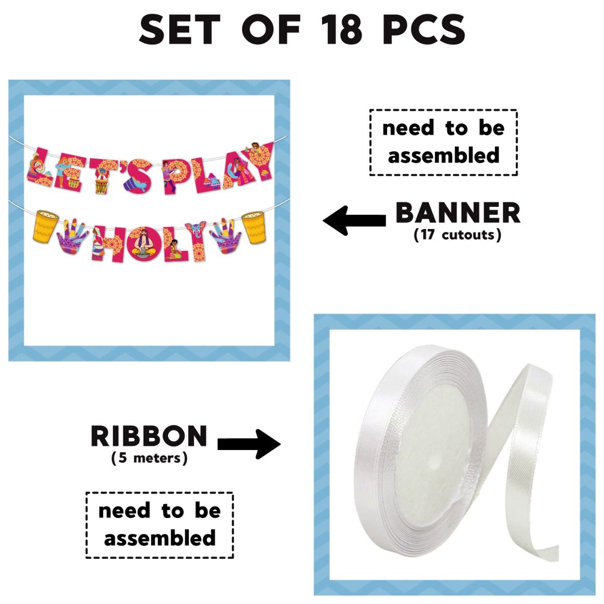 Let's Play Holi Banner