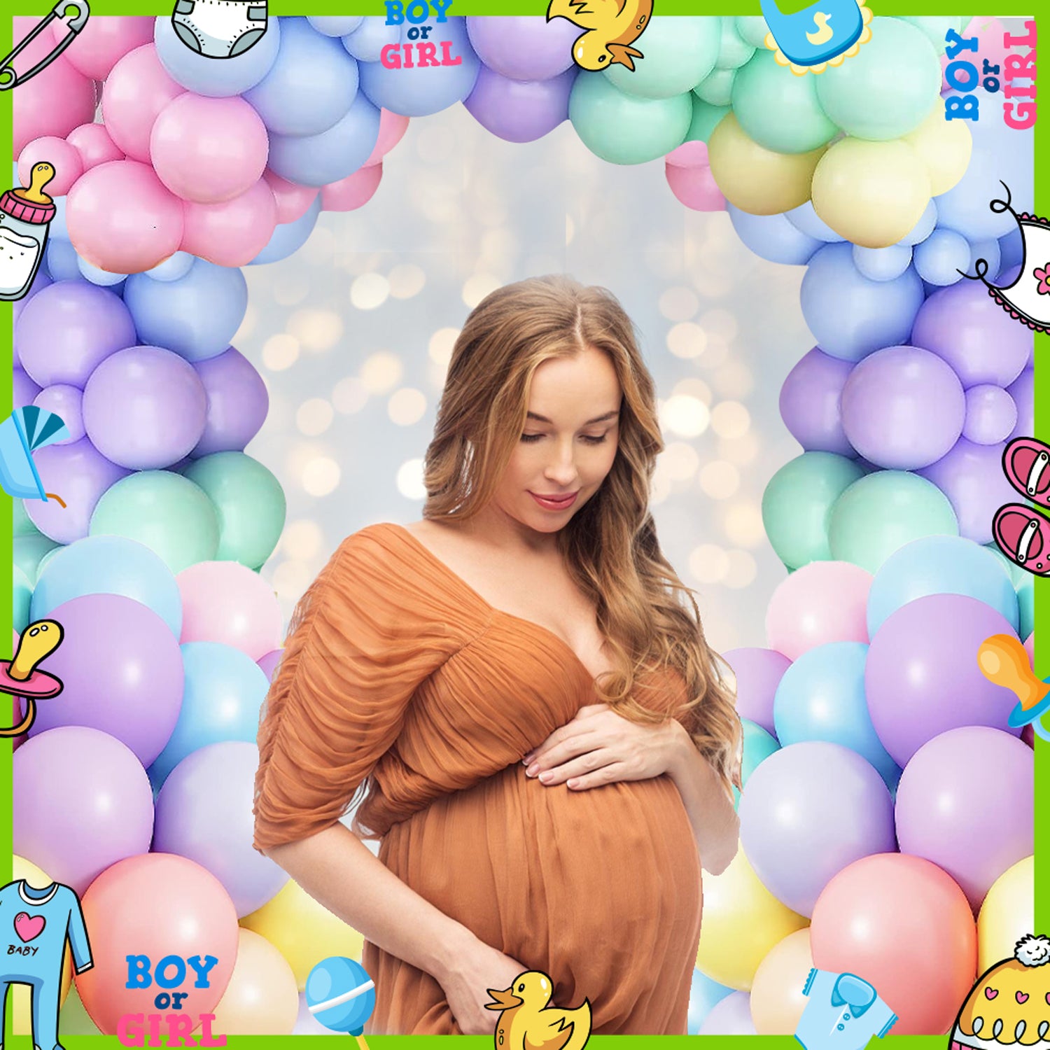 Diaper Party Theme Balloons