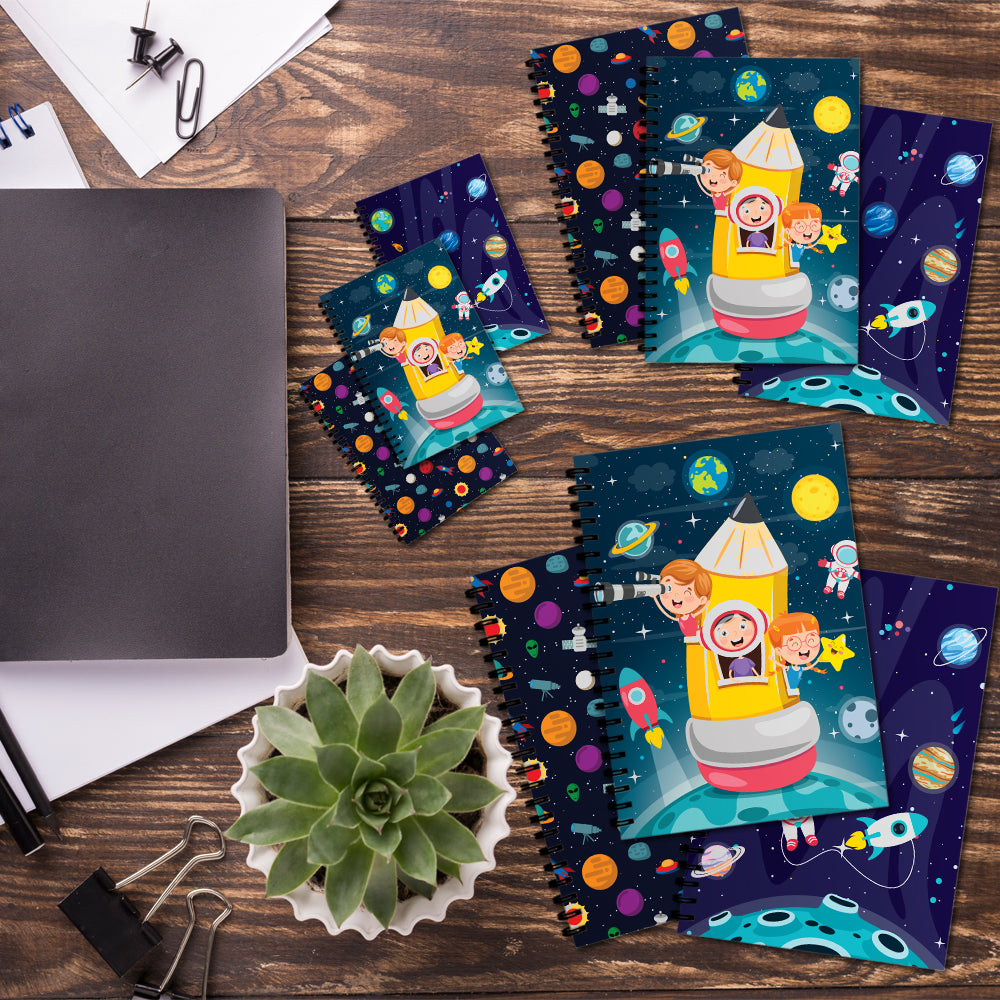 Space Theme Spiral Notebooks