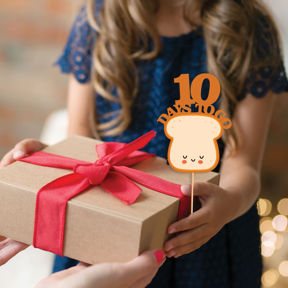 Bread Theme Countdown Props of 1-10 Days To Go
