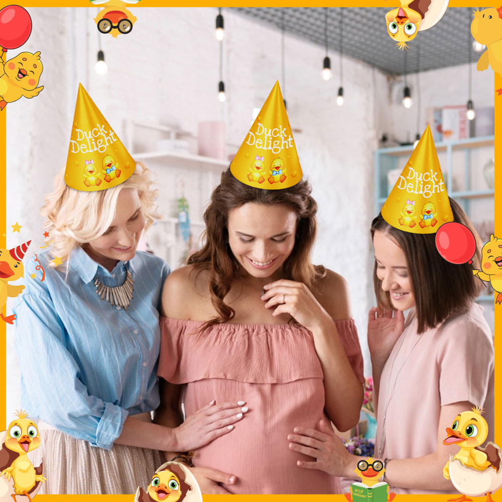 Quack Theme Cone Hats