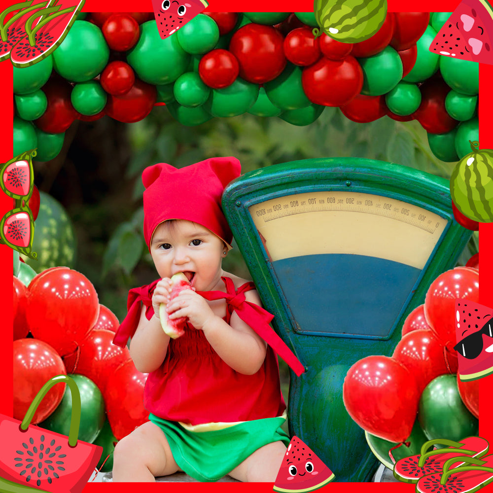 Watermelon Theme Balloons