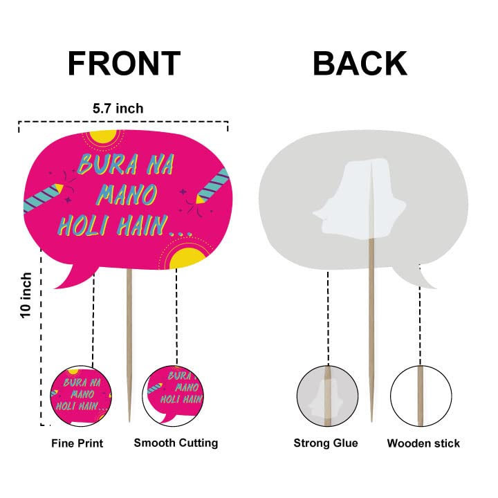 Photobooth Props For Holi - Type 2