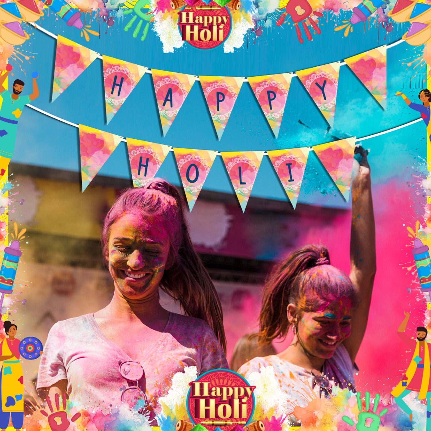 Happy Holi Banner 3