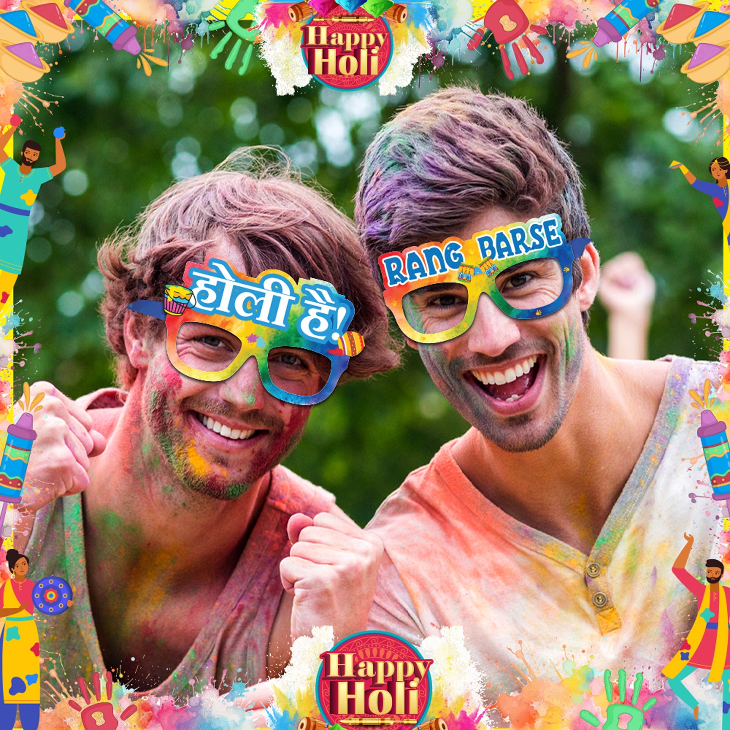 Paper Eye Glasses For Holi