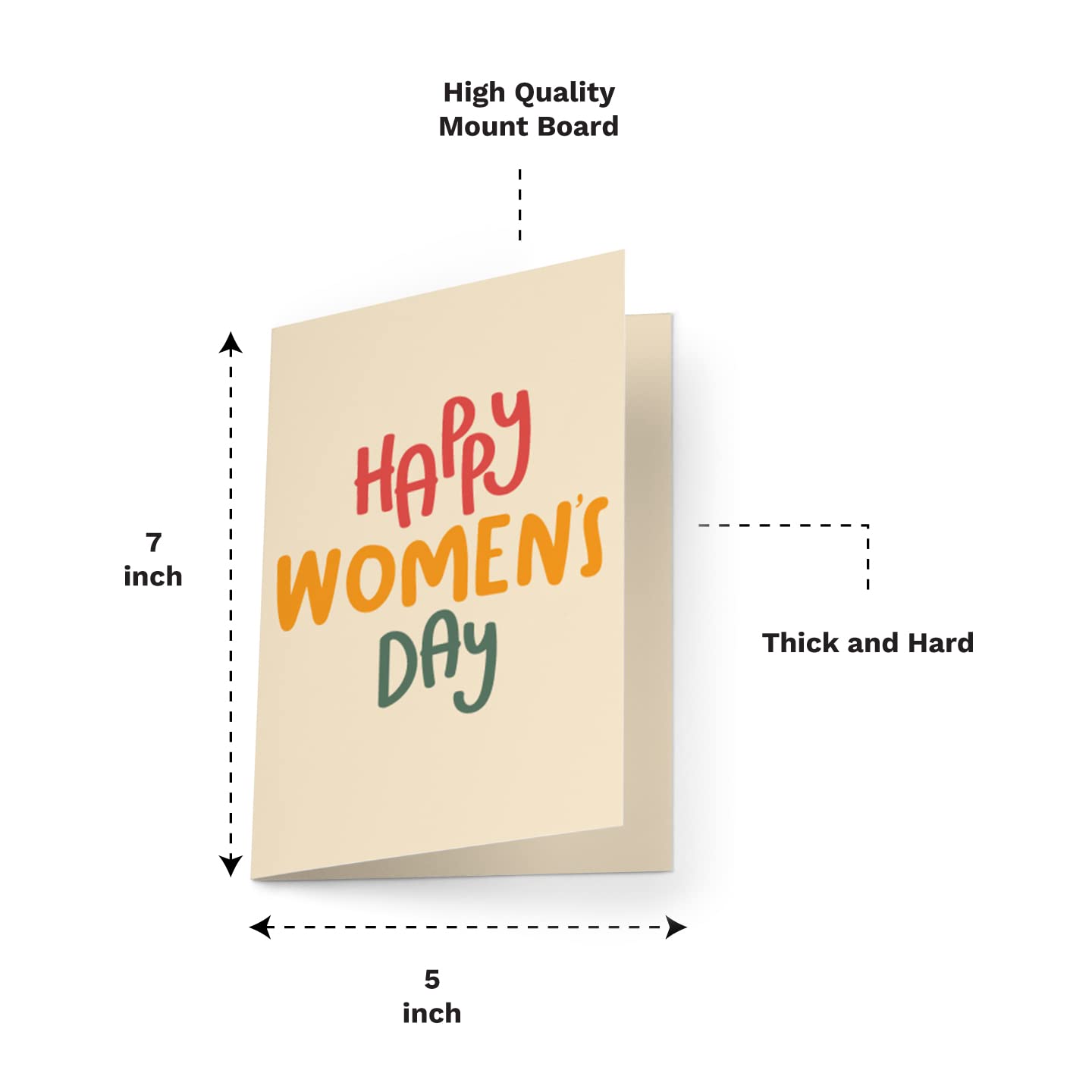 Happy Women's Day Card (Ivory)
