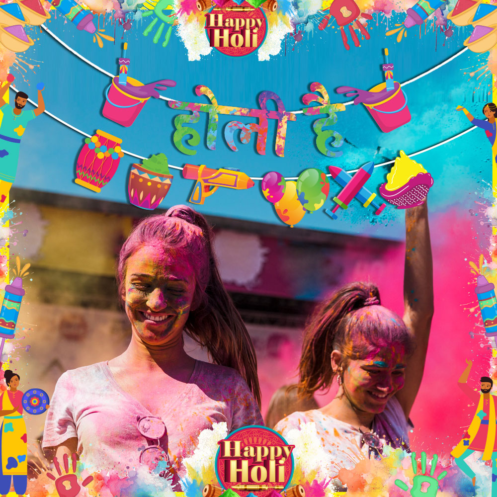 Holi Hai Banner