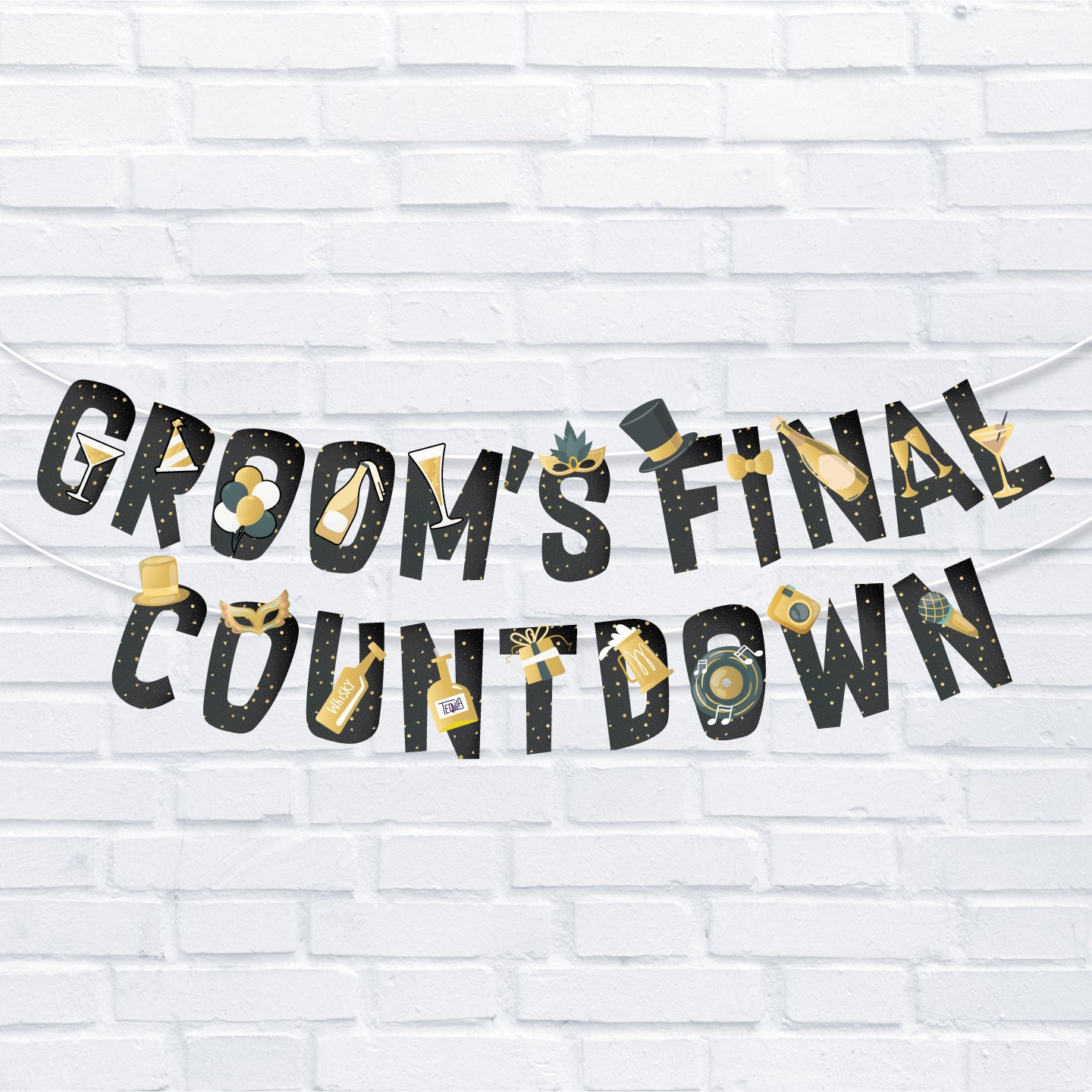 Groom's Final Countdown Banner