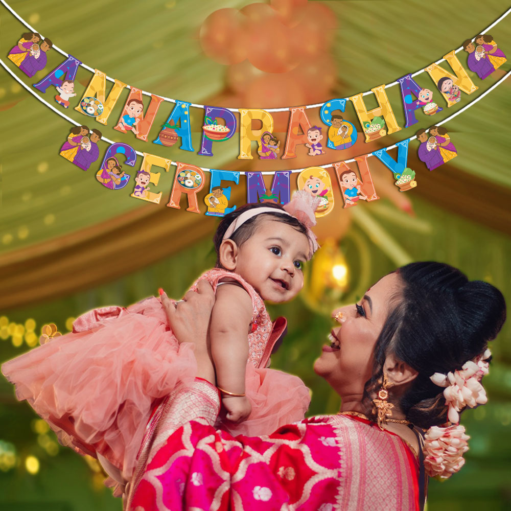 Annaprashan Ceremony Banner (Multicolor)