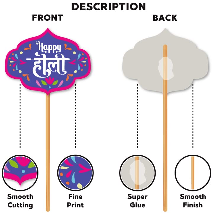 Photobooth Props For Holi - Type 4