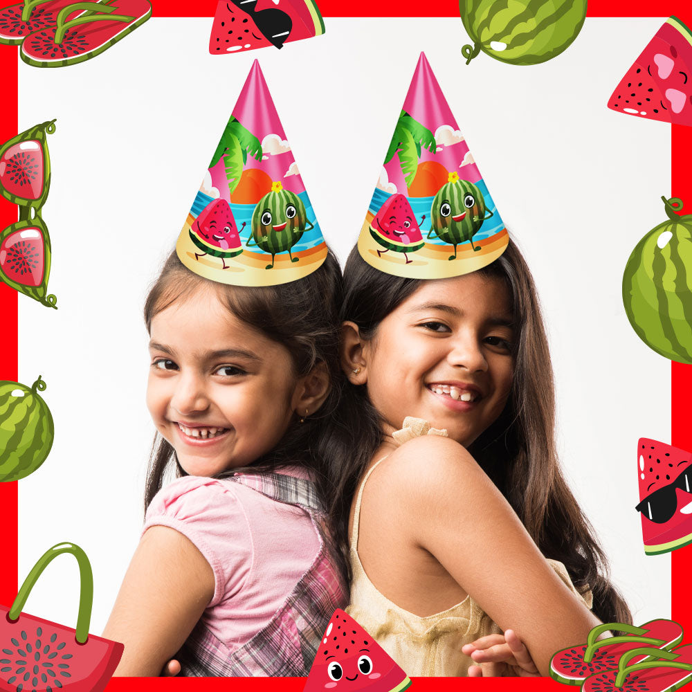 Watermelon Theme Cone Hats