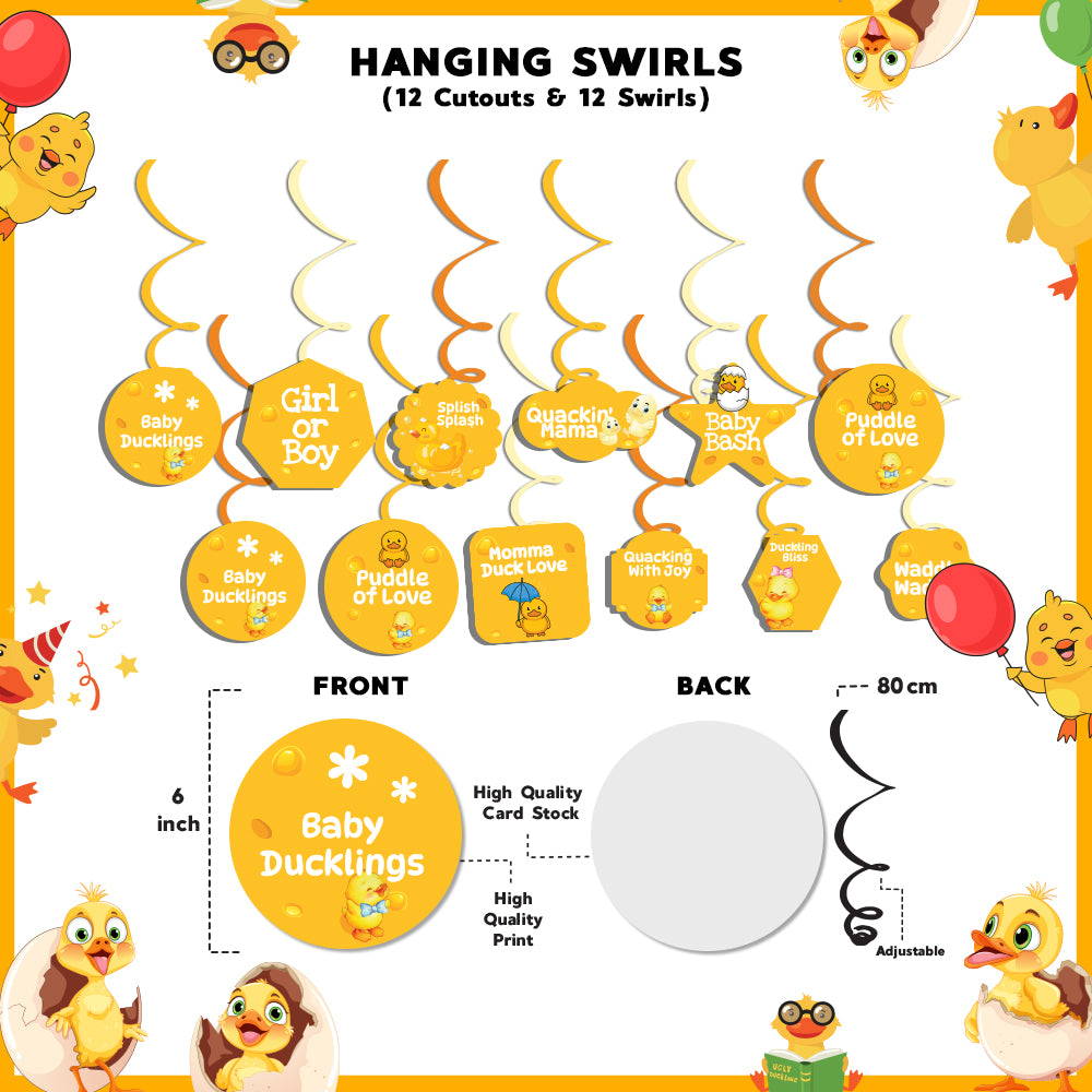 Quack Theme Hanging Swirls