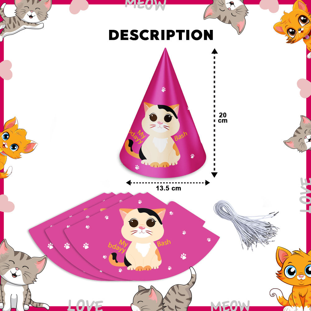 Kitty Party Theme Cone Hats