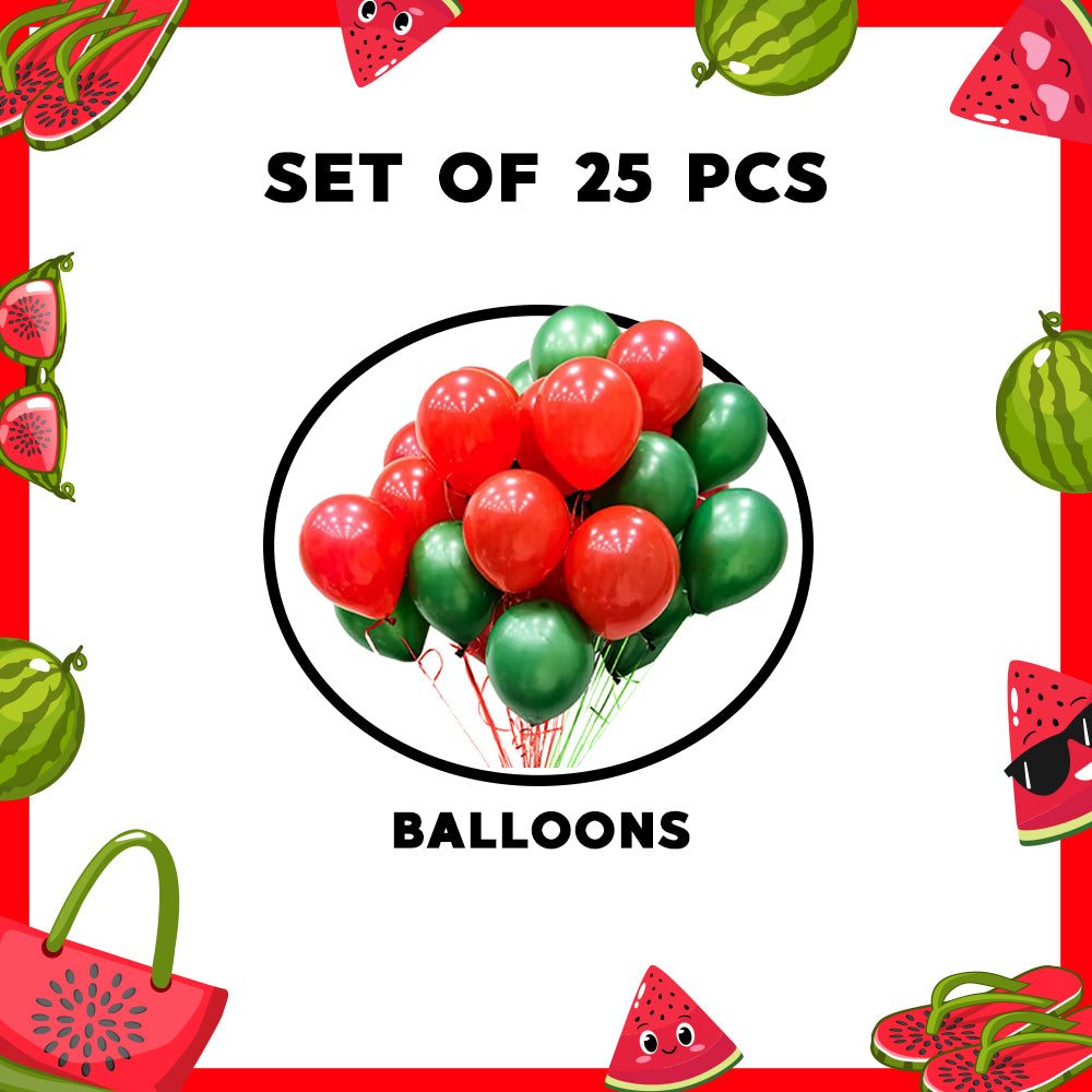 Watermelon Theme Balloons