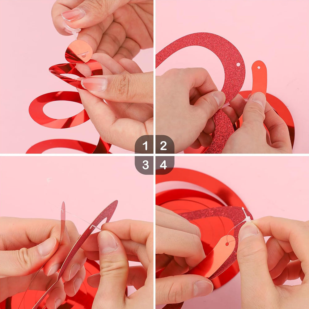 Swirls In Red For Valentine's Day