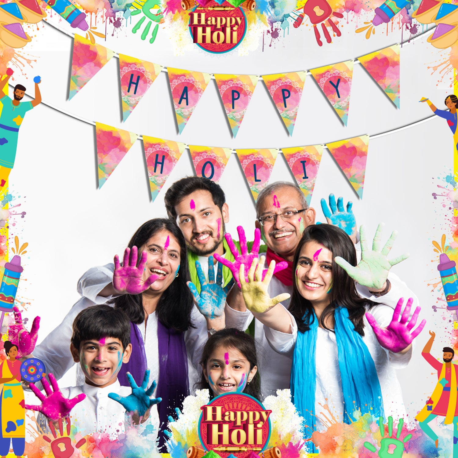 Happy Holi Banner 3